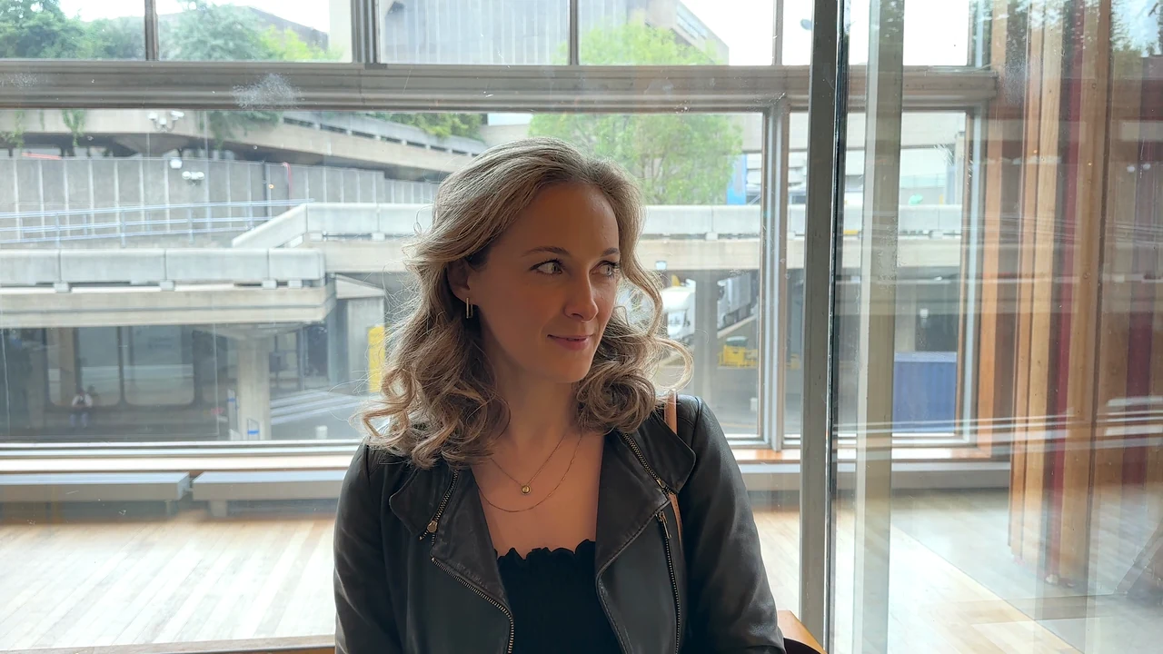 Rhiannon Chesterman in the Royal Festival Hall lift